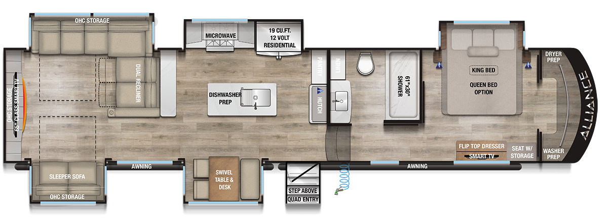 Paradigm 375RD Floorplan