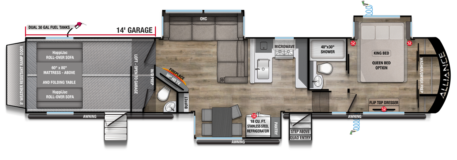 Valor 44V14 Floorplan