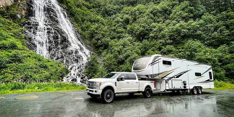 Paradigm near waterfall